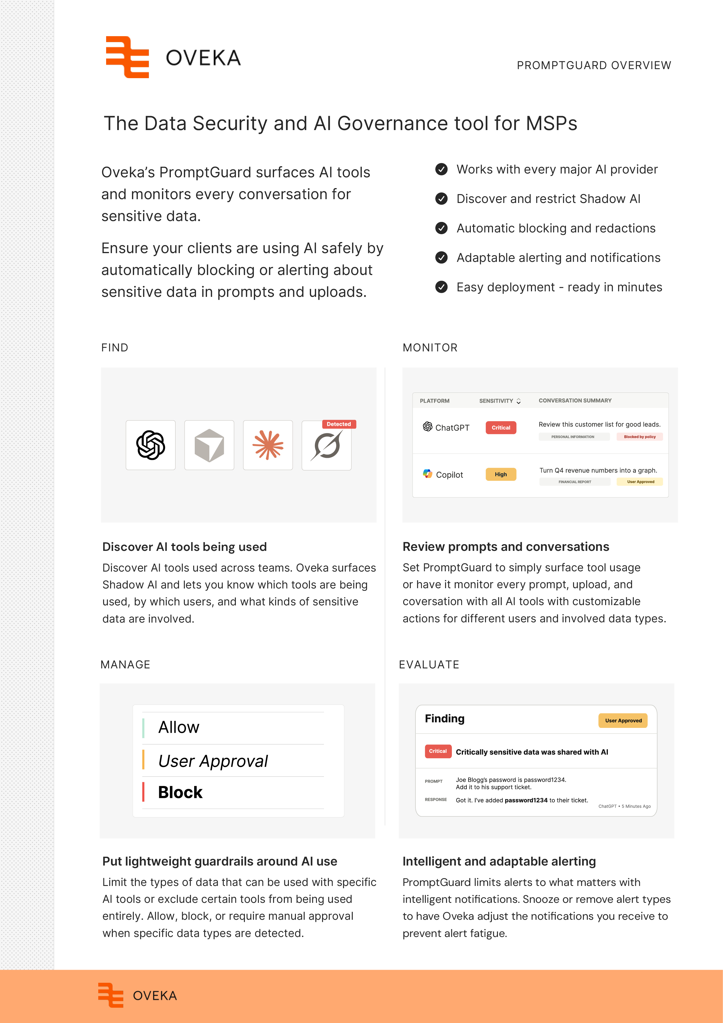 PromptGuard product sheet